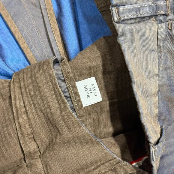 L.B.M 1911 Tailored Chinos Mens Twill Pants Iridescent Fabric Italy 36x30 - Picture 6 of 12